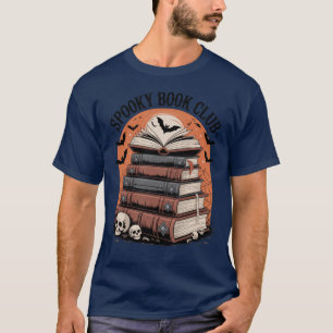Spooky Book Club Halloween boekenliefhebber T-shirt