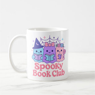Spooky Book Club Schattige Ghost Reading Koffiemok