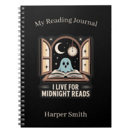 Spooky Book Lover Midnight Lezers Reader Journal Notitieboek