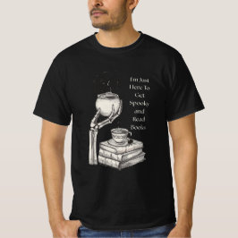 Spooky & Books: Witchy Skeleton Hand Cauldron T-shirt