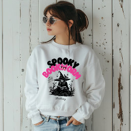 Spooky Bookworm Gepersonaliseerde Naam Halloween G Trui