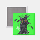 Spooky Boom Met Halloween Vrienden Magnet (Voorkant / Achterkant)