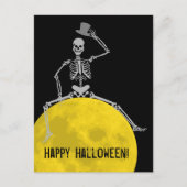 Spooky BOOO van de maan! Briefkaart (Voorkant)