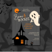 Spooky Boos & Booze Halloween Party uitnodiging