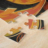 Spooky Boston Terrier Halloween heks en pompoen Legpuzzel (Zijkant)