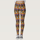 Spooky Boxer Halloween Witch and Pumpkin Leggings (Voorkant)