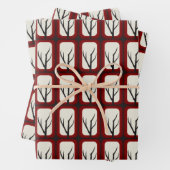 Spooky Branch Retro Deco Fusion Inpakpapier Vel (In situ)