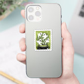 Spooky Brew Ghosts Halloween Postage Stamp Sticker (Telefoon)