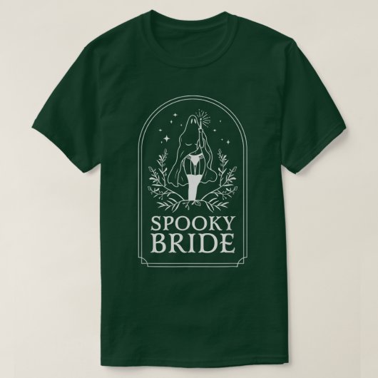 Spooky Bride Bachelorette Party Bridal Party Hallo T-shirt (Design voorkant)