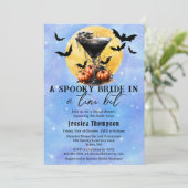 Spooky Bride in een klein beetje Martini-Vrijgezel Kaart (Staand voorkant)