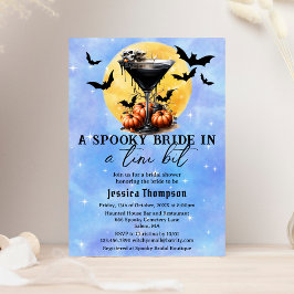 Spooky Bride in een klein beetje Martini-Vrijgezel Kaart