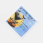 Spooky Bride in een klein beetje Martini-Vrijgezel Servet (Hoek)