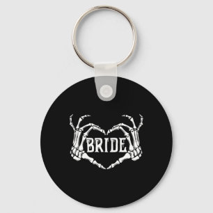 Spooky Bride Skeleton Hands Halloween Verloving W Sleutelhanger