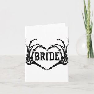 Spooky Bride Skeleton Hands Verloving Wedding Hal Kaart