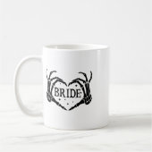 Spooky Bride Skeleton Hands Verloving Wedding Hal Koffiemok (Links)