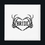 Spooky Bride Skeleton Hands Verloving Wedding Hal Magneet<br><div class="desc">Spooky Bride Skeleton Hands Verloving Wedding Halloween</div>