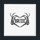 Spooky Bride Skeleton Hands Verloving Wedding Hal Magneet<br><div class="desc">Spooky Bride Skeleton Hands Verloving Wedding Halloween</div>