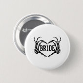 Spooky Bride Skeleton Hands Verloving Wedding Hal Ronde Button 5,7 Cm (Voorkant /achterkant)