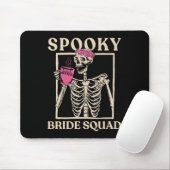 Spooky Bride Squad Skeleton Halloween Chelorette P Muismat (Met muis)