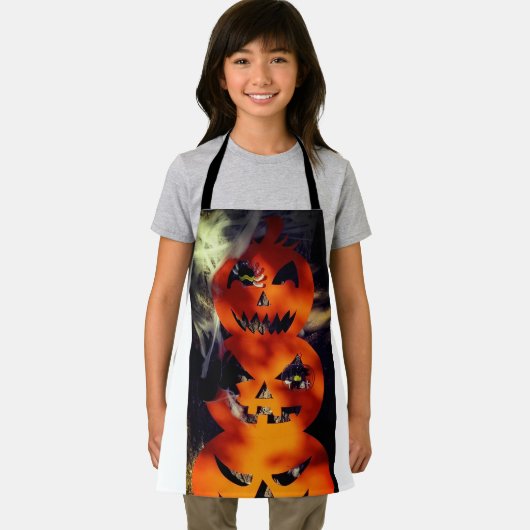 Spooky Bright Jack-O-Lantern All-Over Print Schort (Insitu)