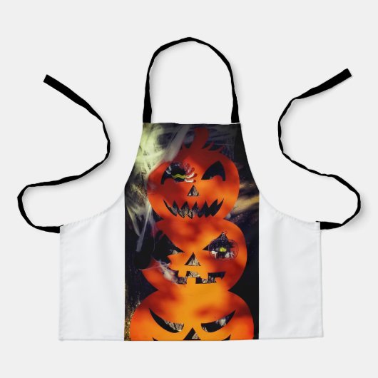 Spooky Bright Jack-O-Lantern All-Over Print Schort (Voorkant)