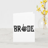 Spooky Bruid Bruidegom Gothic Halloween Wedding Ma Kaart (Gele Bloem)