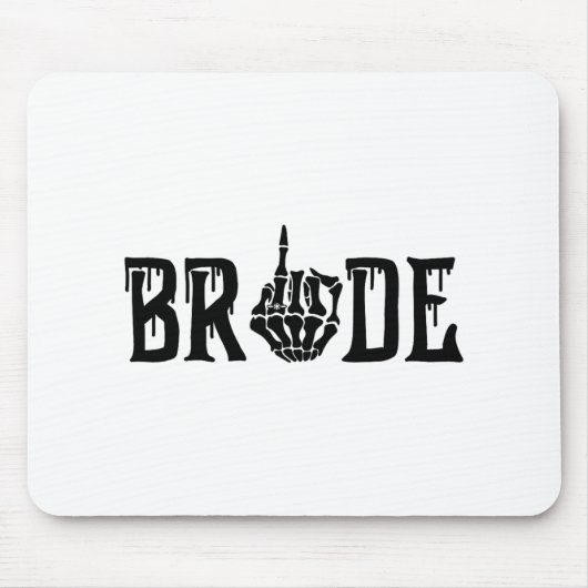 Spooky Bruid Bruidegom Gothic Halloween Wedding Ma Muismat (Voorkant)