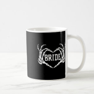 Spooky Bruid Skelet Handen Halloween Verlovings W Koffiemok