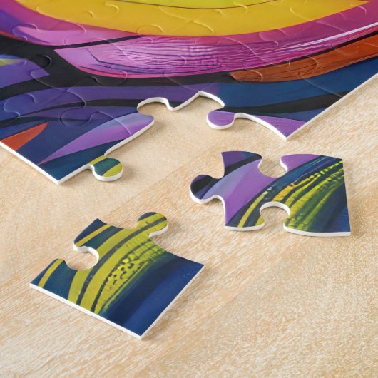 Spooky Bull Terrier Halloween heks en pompoen Legpuzzel (Zijkant)