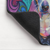 Spooky Bull Terrier Halloween heks en pompoen Muismat (Hoek)