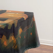 Spooky Bullmastiff Hond Halloween Heks en Pompoen Tafelkleed (Voorbeeld)