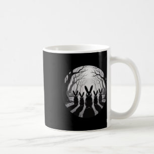 Spooky Bunny Patrol Creepy Halloween Forest Gothic Koffiemok