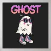 Spooky But Cool Ghost Poster – Fun Halloween  (Voorkant)