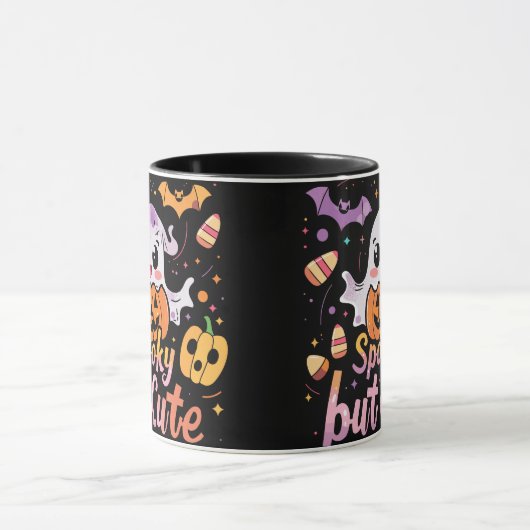 Spooky but Cute | ExDesigner | Halloween Mok (Midden)