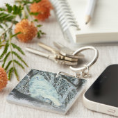 Spooky Buzzard op Tak Sleutelhanger (Voorkant Rechts)