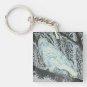 Spooky Buzzard op Tak Sleutelhanger (Voorkant)