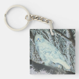 Spooky Buzzard op Tak Sleutelhanger