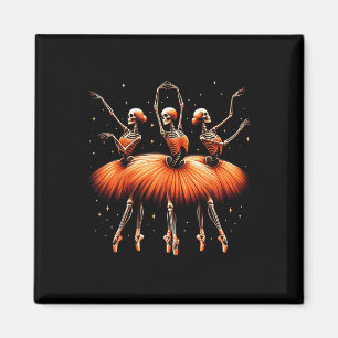 Spooky Byllerina Skeleton Dance Funny beroemd gema Magneet