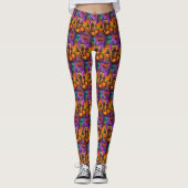Spooky Cairn Terrier Hond Halloween Heksenpompoen Leggings (Voorkant)