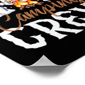 Spooky Camping Crew Halloween 2024 Campfire Happy Poster (Hoek)