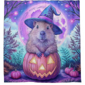 Spooky Capybara Douchegordijn (Voorkant)