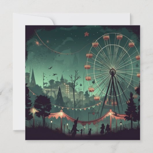 Spooky Carnaval: Fright Fest kermis Kaart (Voorkant)