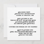 Spooky Carnaval: Spookachtige Funfair Kaart (Achterkant)