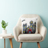 Spooky Castle halloween Art Throw Cushion Kussen (Stoel)