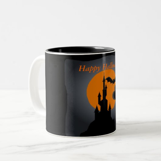 Spooky Castle Halloween Mok (Voorkant links)