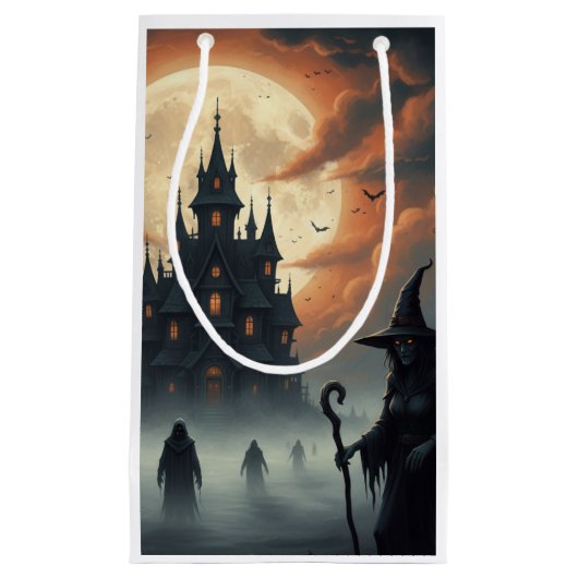 Spooky Castle Halloween-traktassen Klein Cadeauzakje (Voorkant)