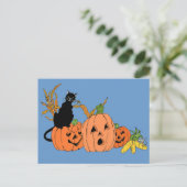 Spooky Cat Briefkaart (Staand voorkant)