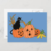 Spooky Cat Briefkaart (Voorkant / Achterkant)