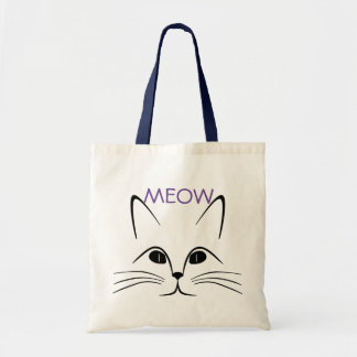 Spooky cat canvas tas