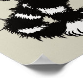 Spooky Cat Creater Skeleton Hand Skull Masker Poster (Hoek)